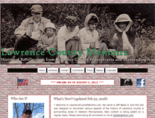 Tablet Screenshot of lawrencecountymemoirs.com